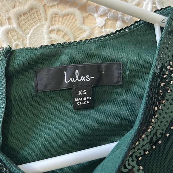 Spread Your Shine Green Sequin Embroidered Bodycon Dress | Lulus - Picture 3 of 3